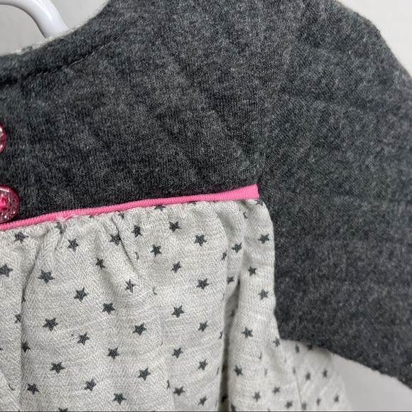 Absorba quilted baby top stars gray soft Sz 3-6 months - Picture 3 of 3